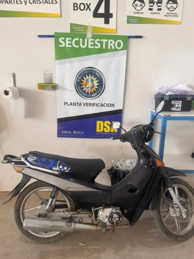 La Policía detectó anomalías en la numeración del motor de una Mondial 110 cc y la Fiscalía ordenó el secuestro del rodado. (Foto: gentileza)
