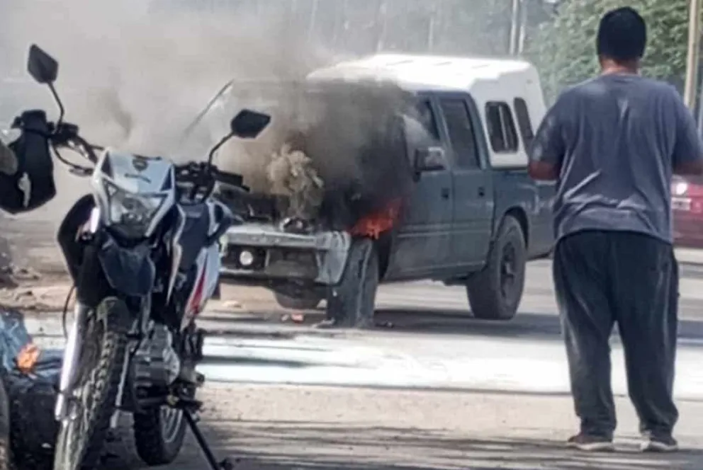 El siniestro se registró esta tarde. Foto gentileza