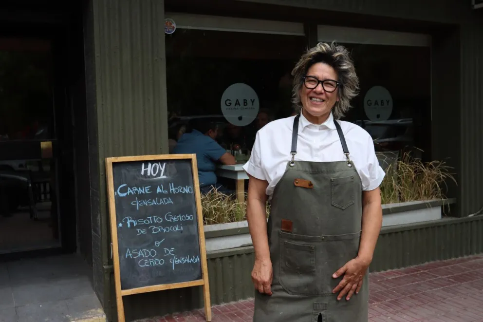 "Para mí es 100% amor cocinar, es mi manera de mostrar el afecto" expresó Gabriela. Foto Tania Domenicucci-ANR